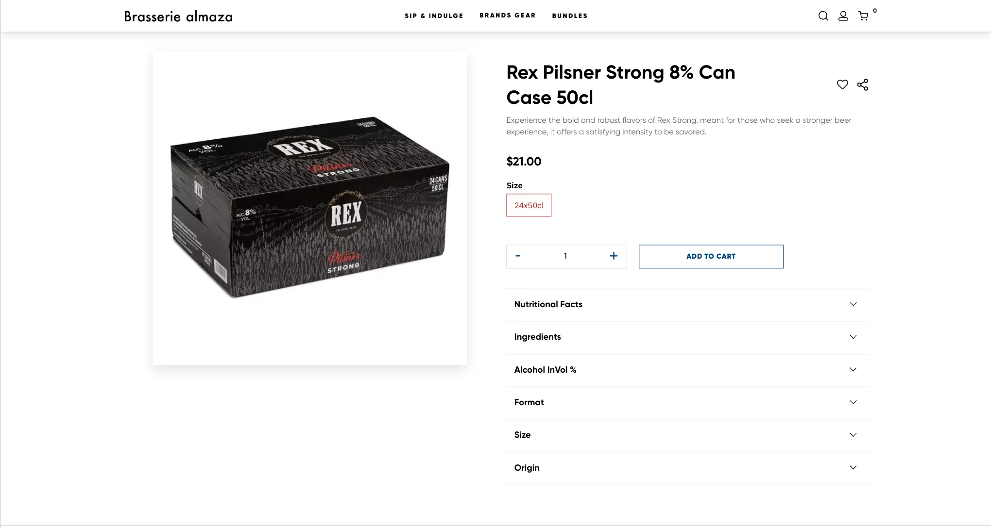 Product page