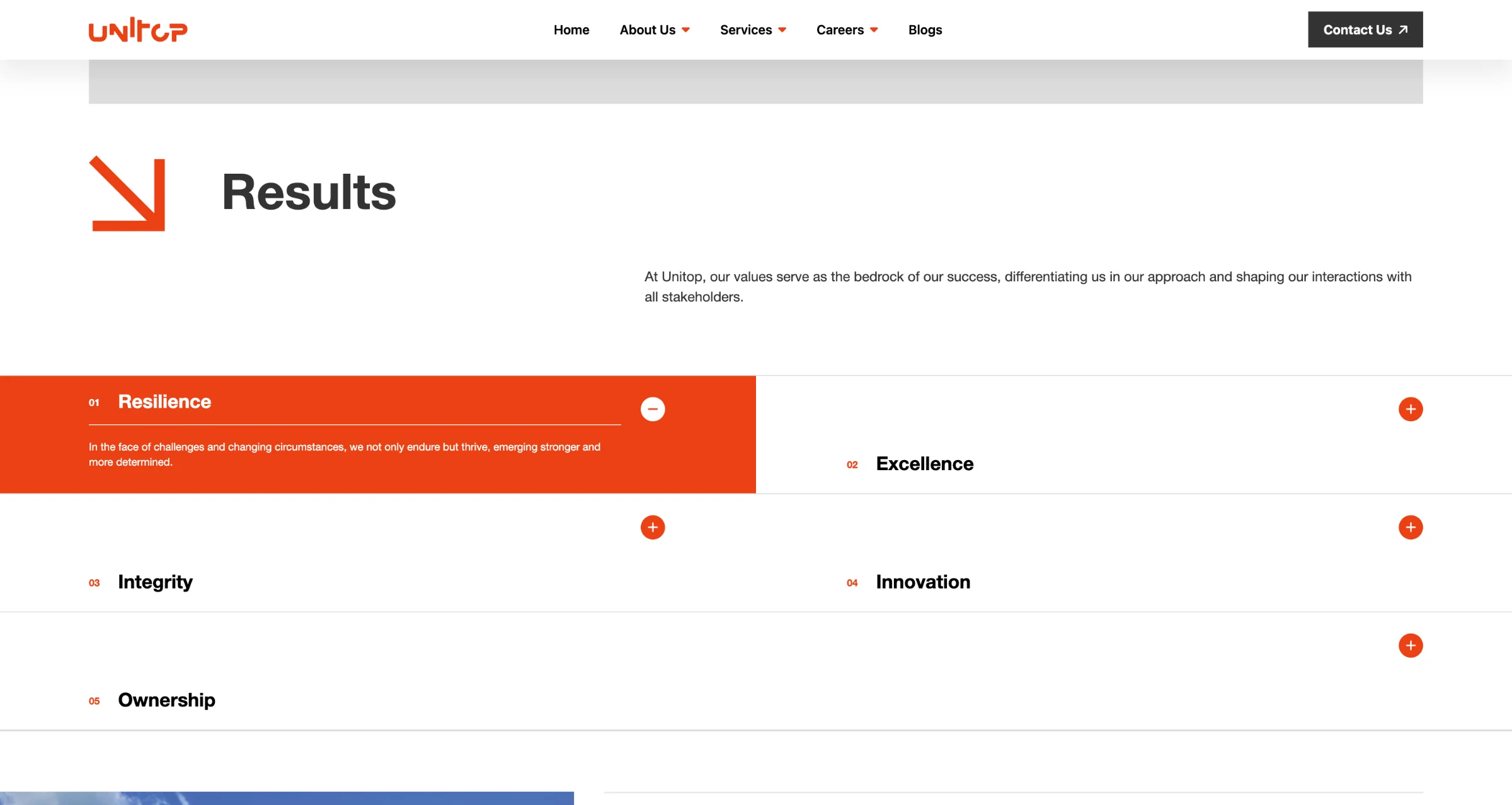 Project interface
