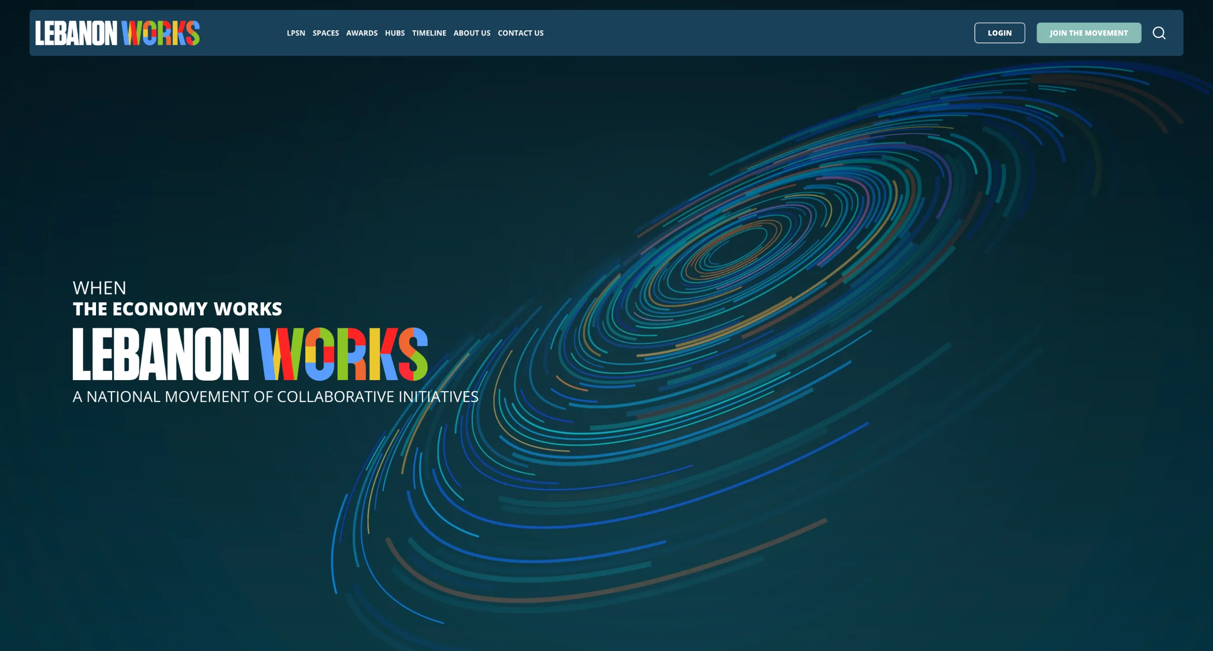 Lebanon Works national platform homepage