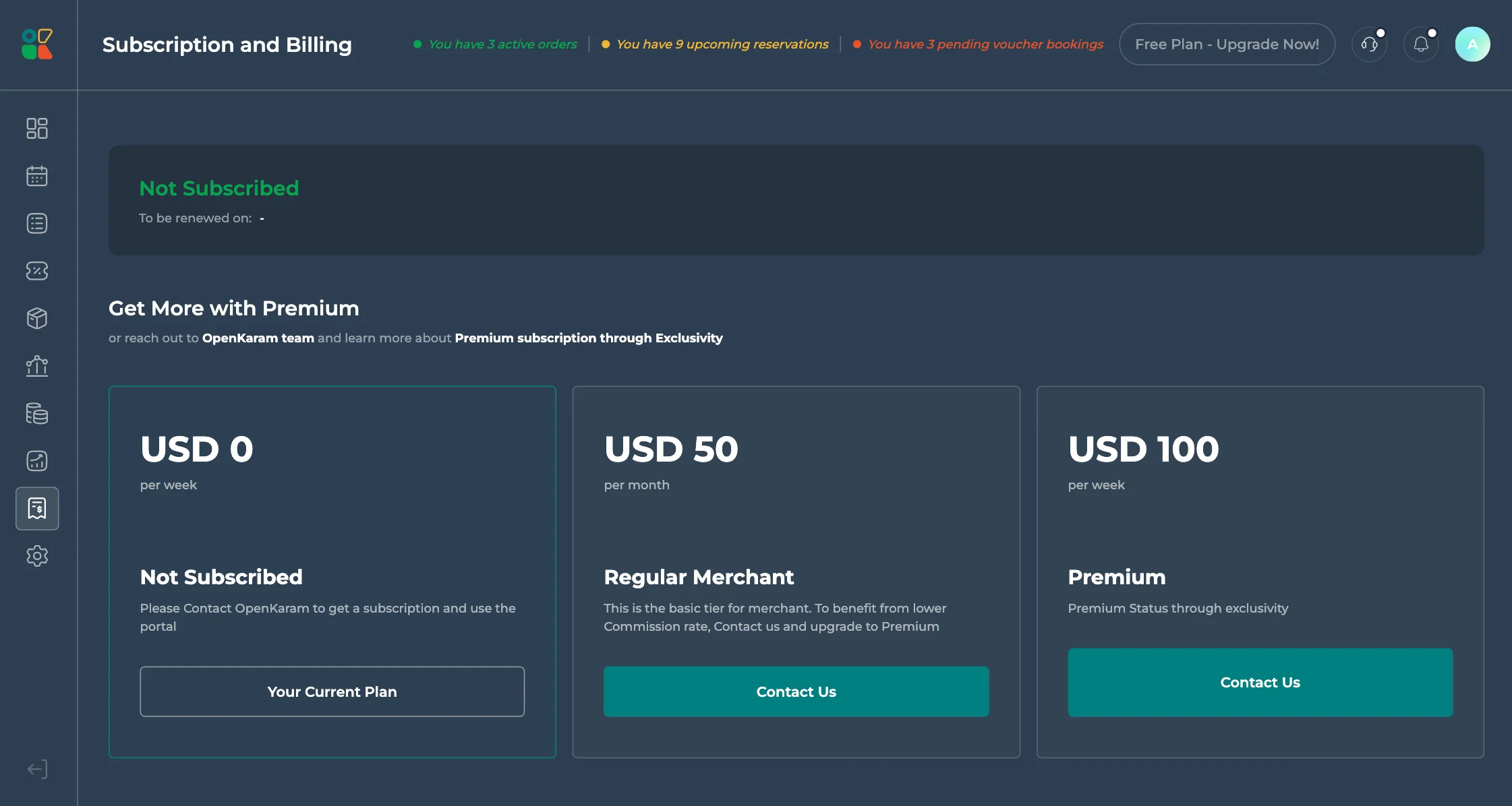 OpenKaram interface