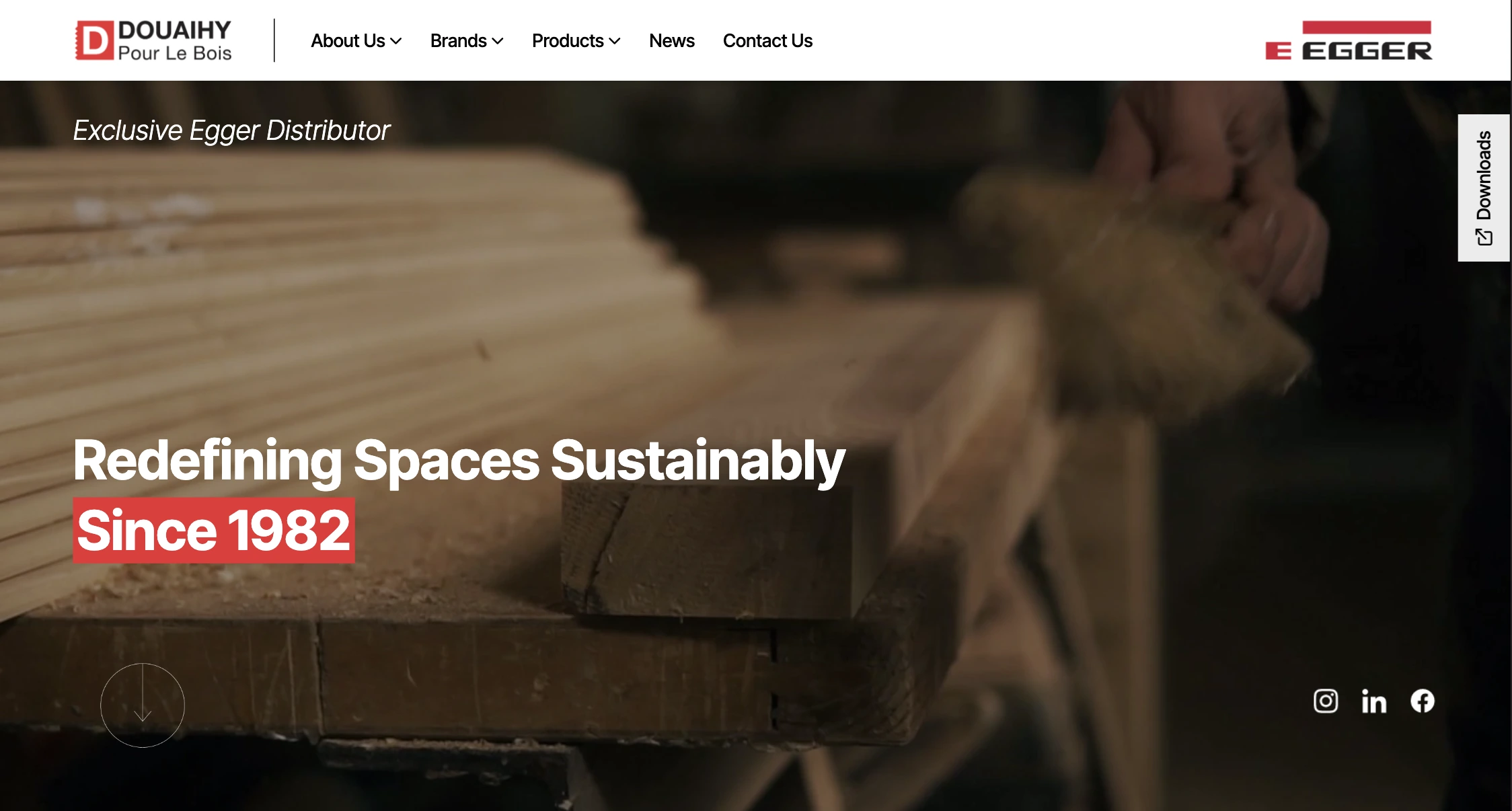 Douaihy Pour Le Bois wood panel distributor homepage