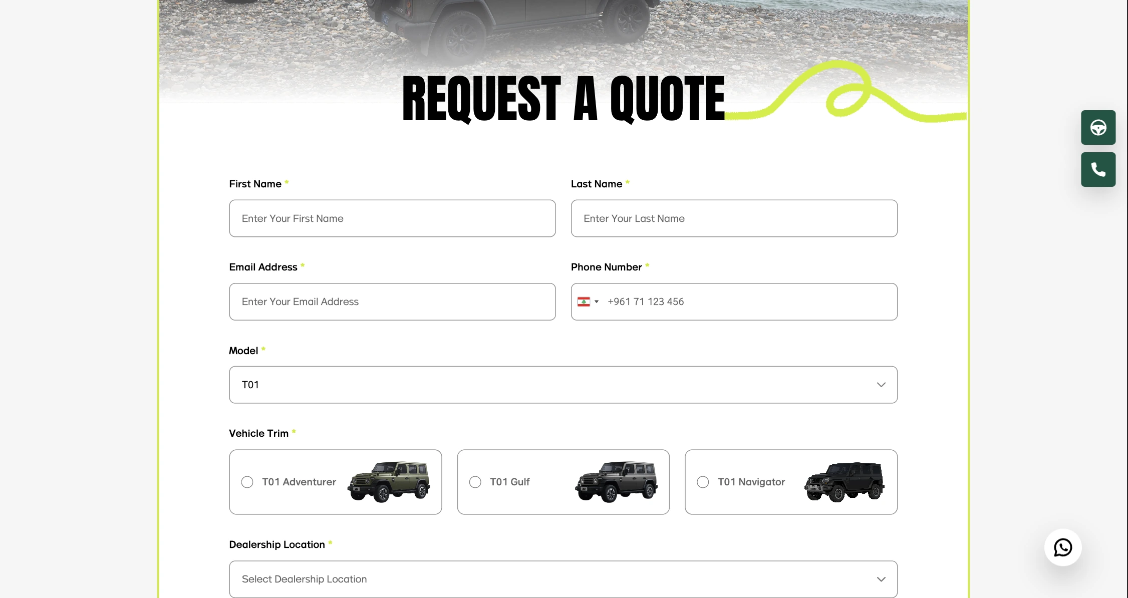 Request A Quote