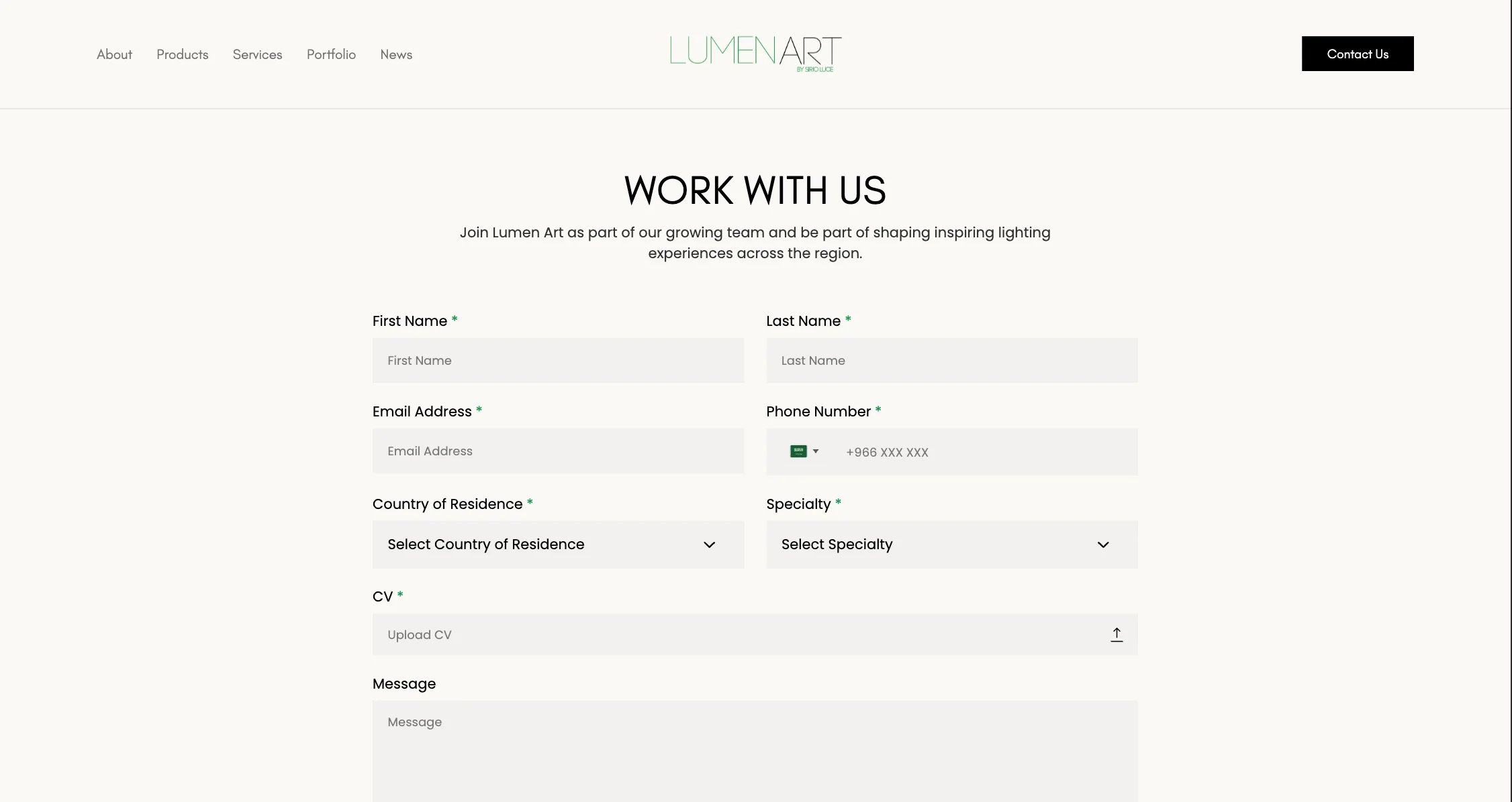 Project interface