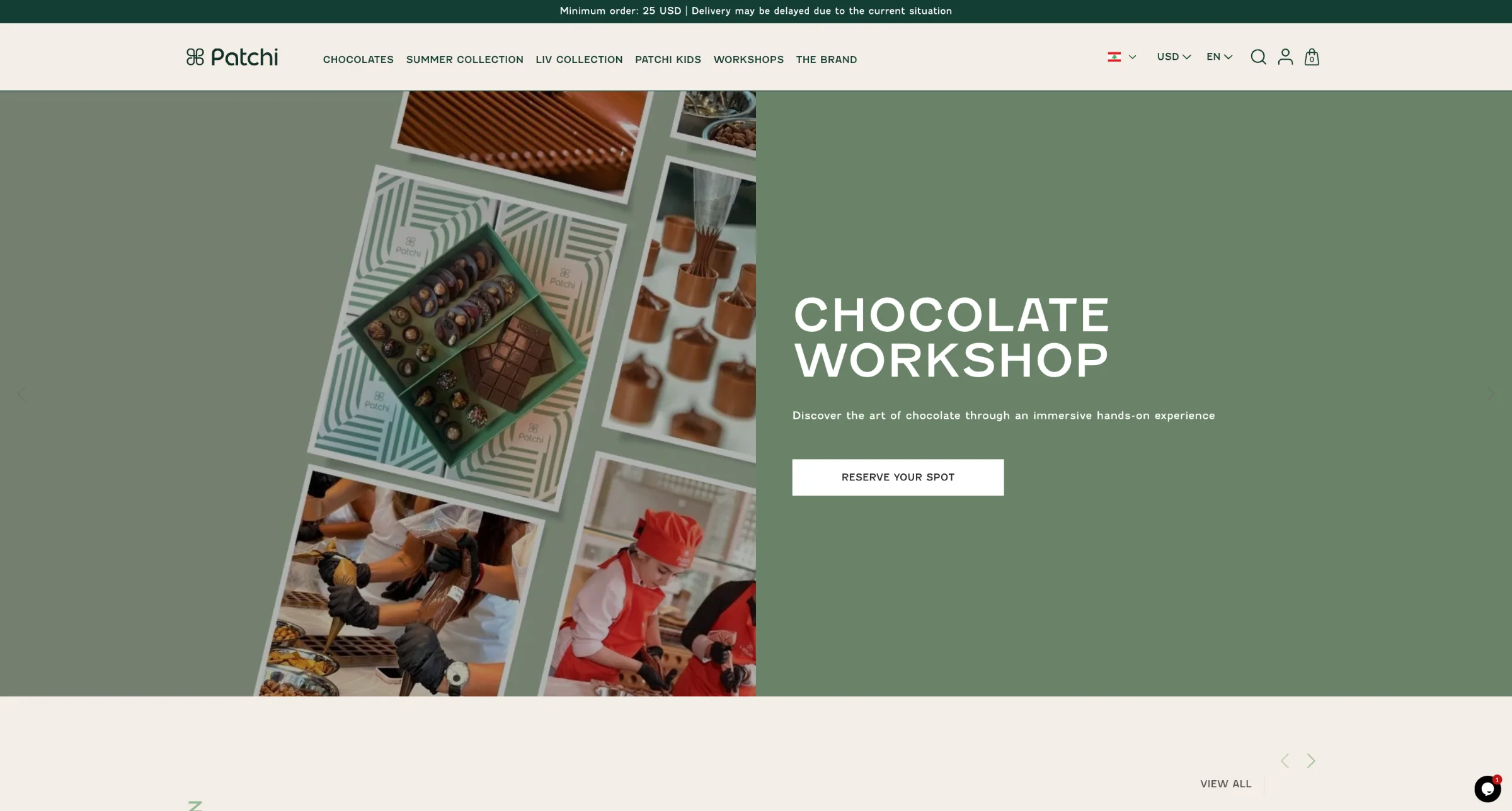 Patchi ecommerce storefront on desktop