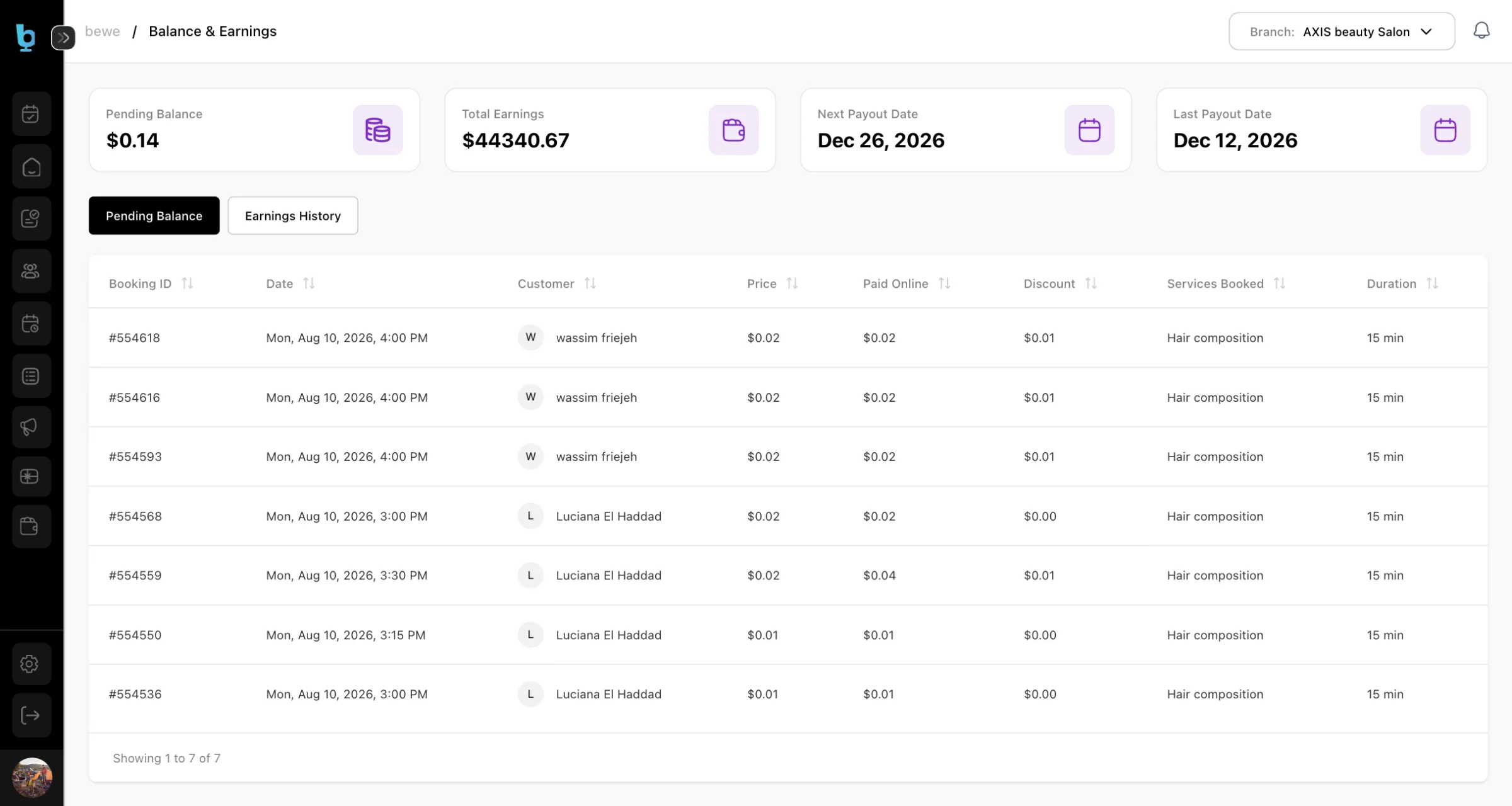 bewe interface
