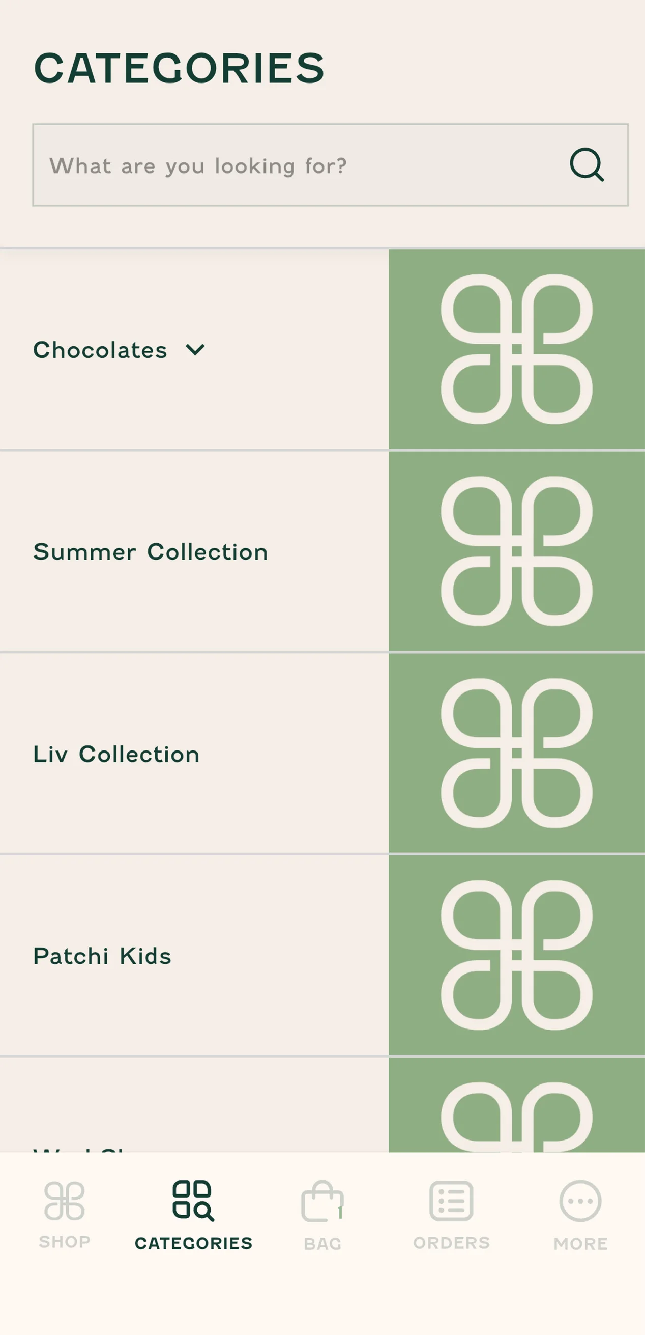 Patchi interface