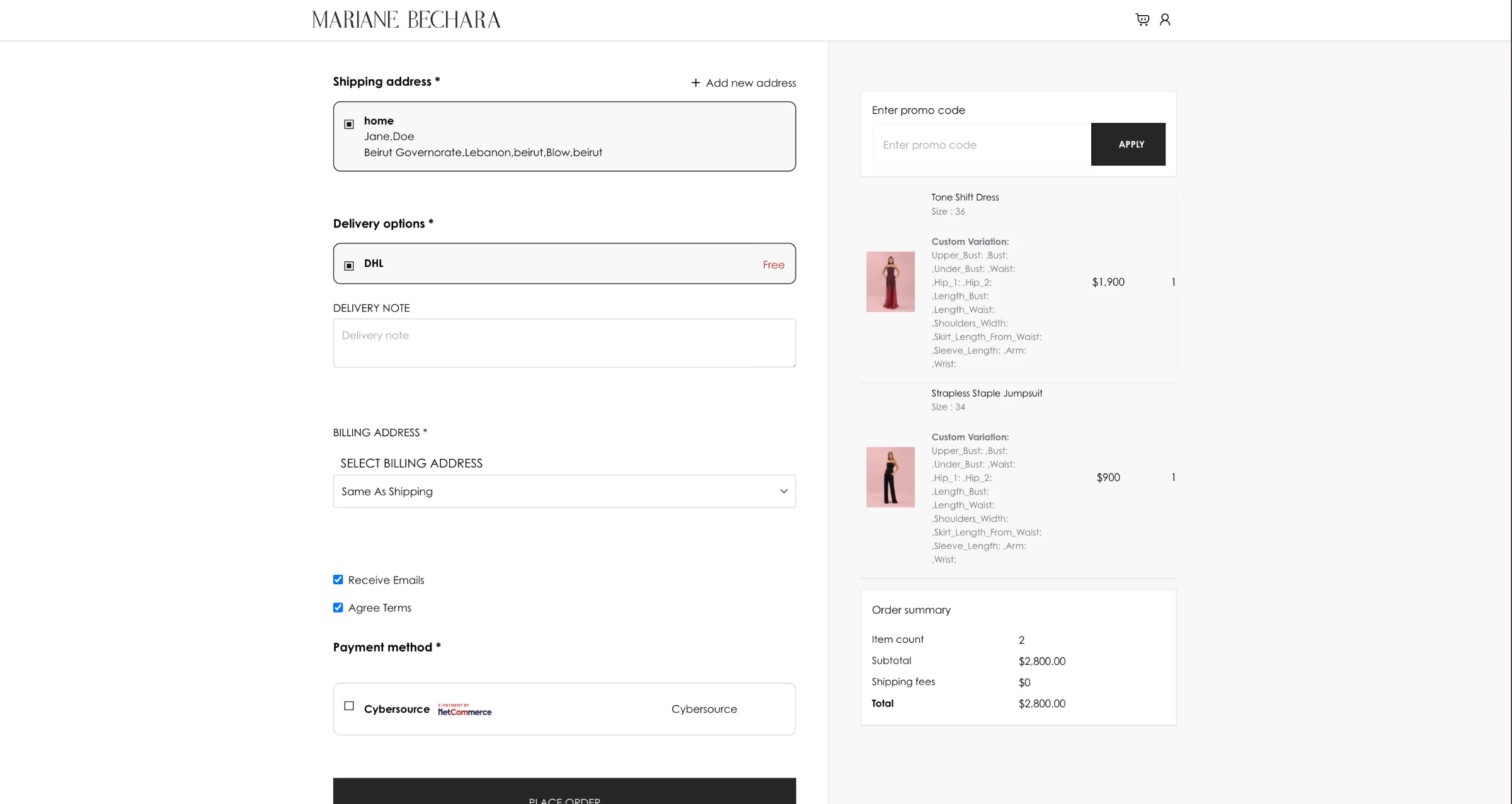Checkout
