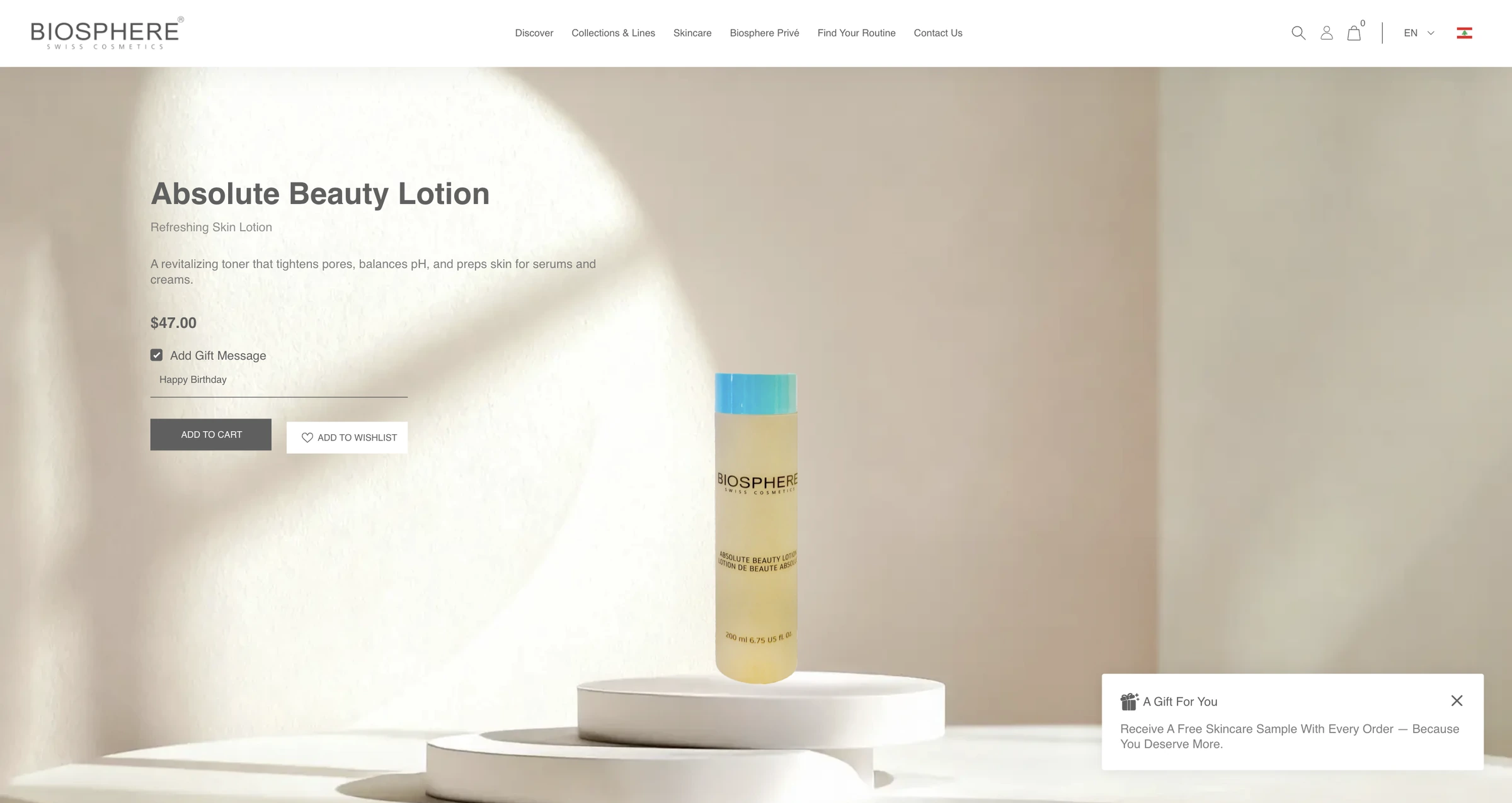 Product page